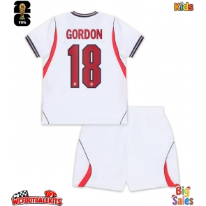 England Anthony Gordon #18 Replica Home Stadium Kit for Kids World Cup 2026 Short Sleeve (+ pants)